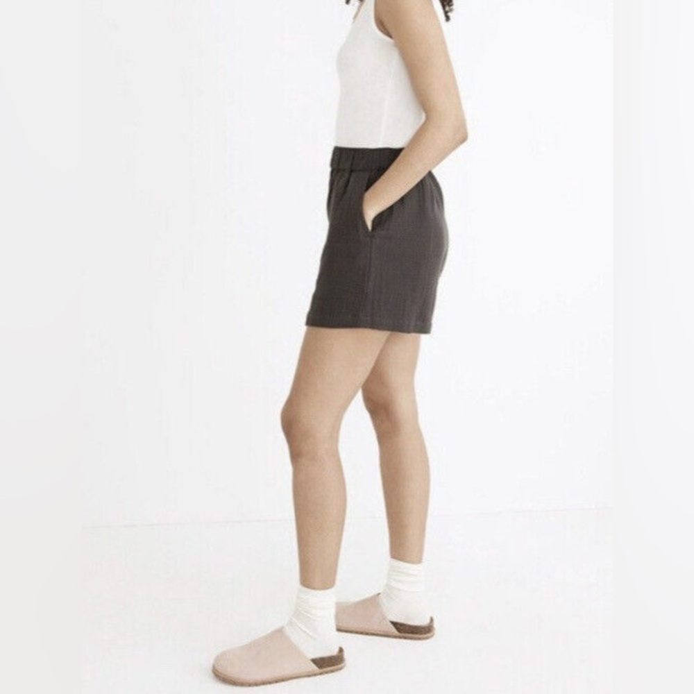 madewell lightspun easy pull on shorts large